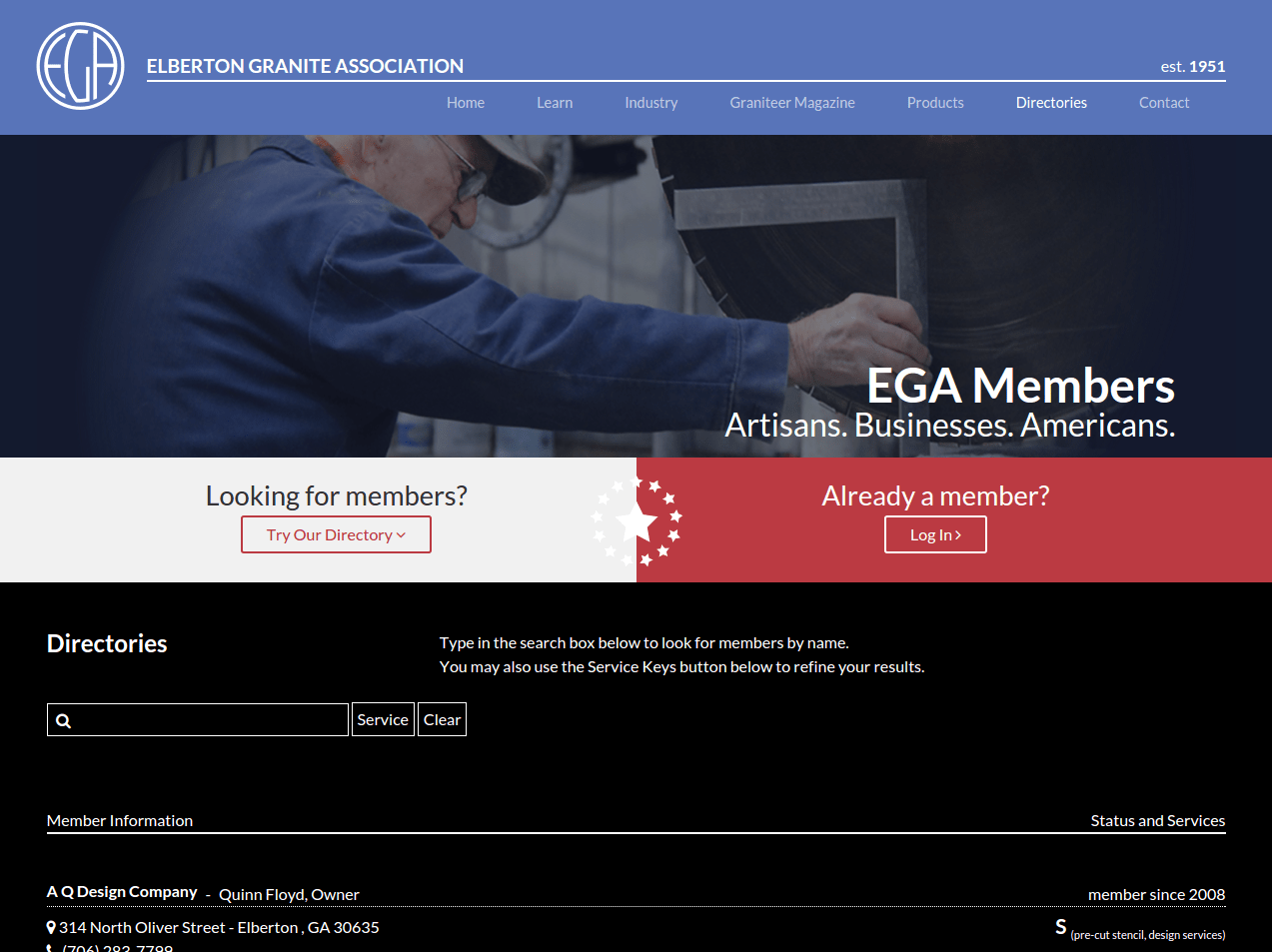 Elberton Granite Association (EGA) Black Box Operations